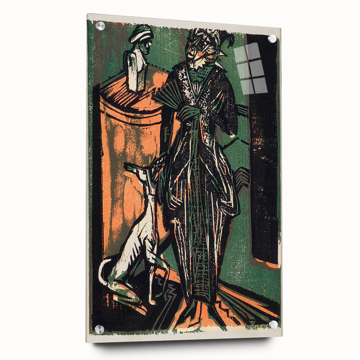 Expressionist Fashion Art – Kirchner’s Needlework Salon Wall Print