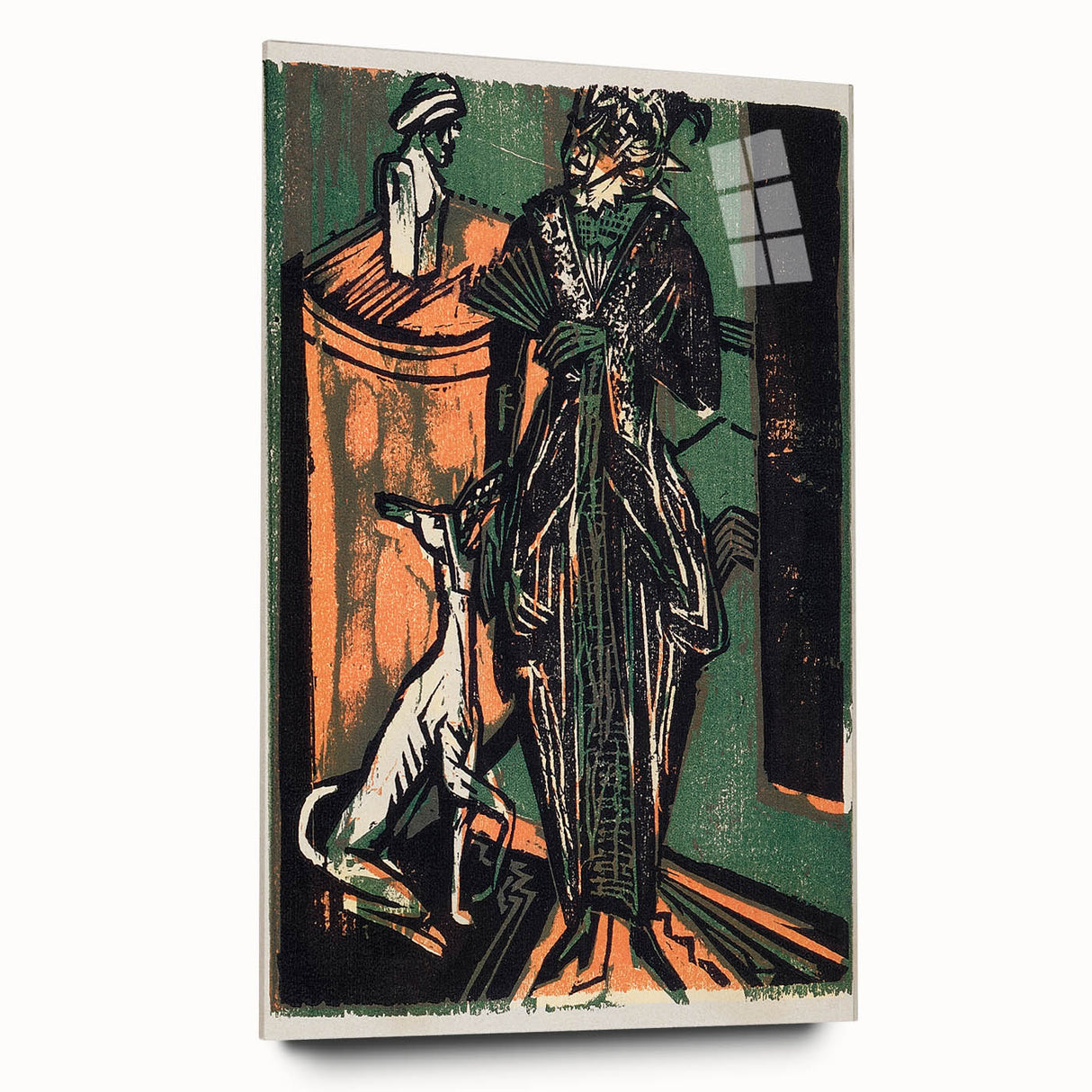 Expressionist Fashion Art – Kirchner’s Needlework Salon Wall Print