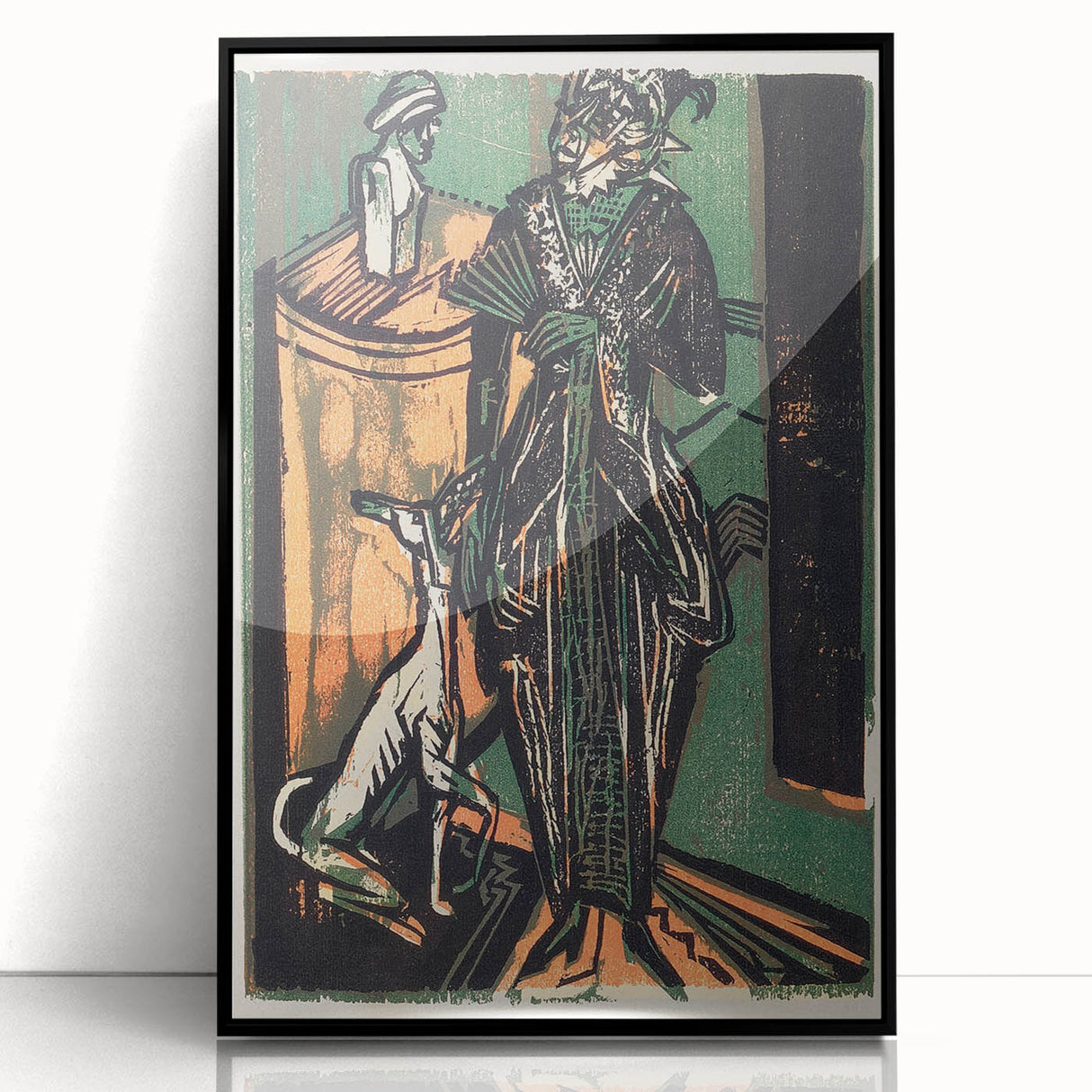Expressionist Fashion Art – Kirchner’s Needlework Salon Wall Print