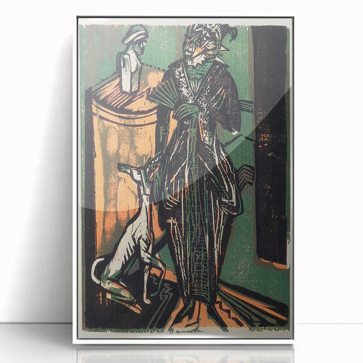 Expressionist Fashion Art – Kirchner’s Needlework Salon Wall Print