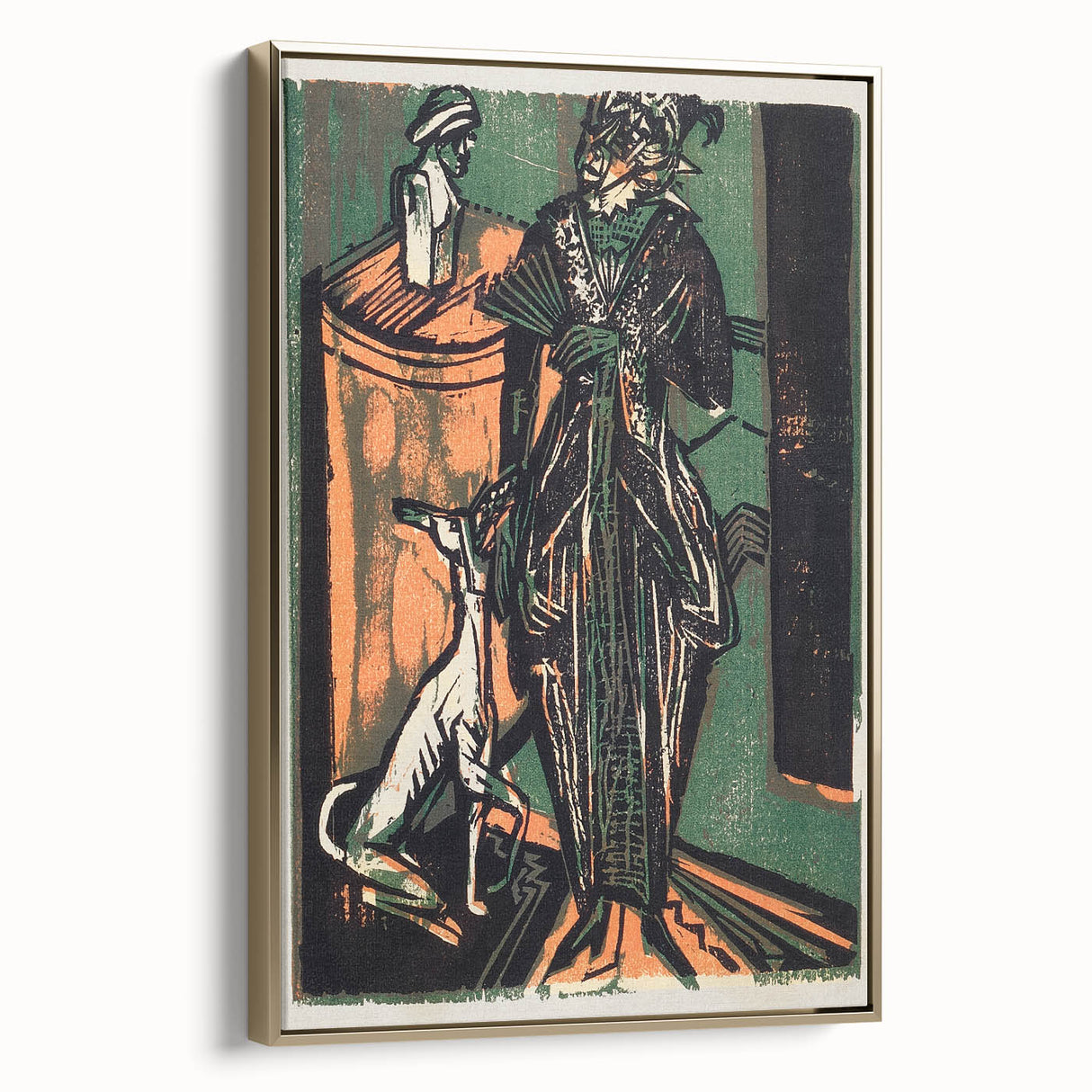 Expressionist Fashion Art – Kirchner’s Needlework Salon Wall Print