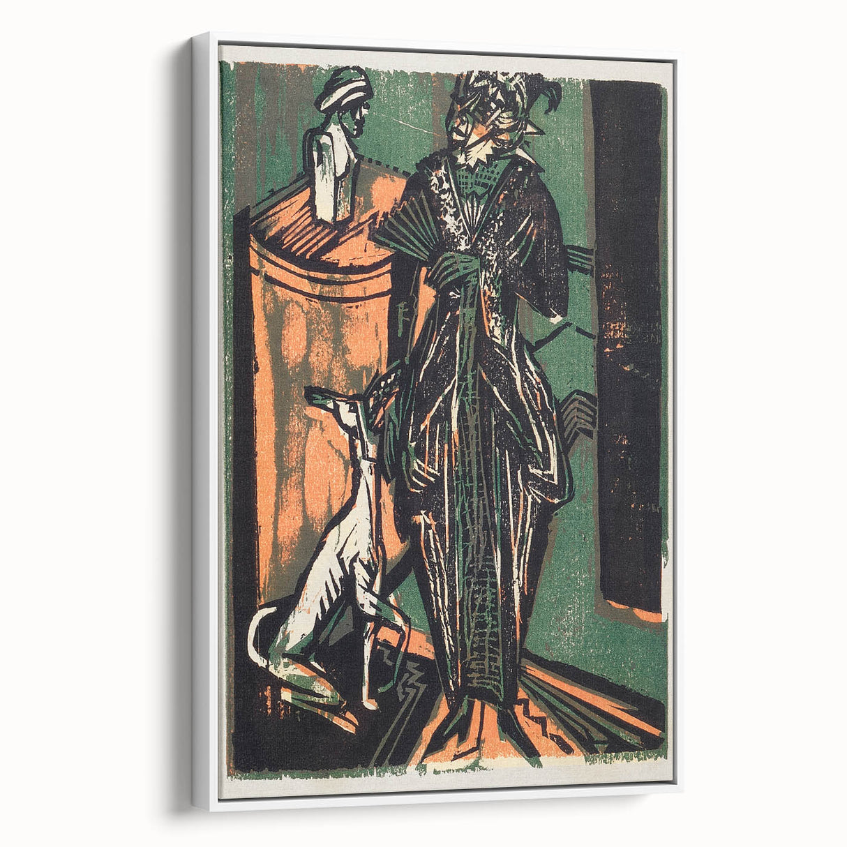 Expressionist Fashion Art – Kirchner’s Needlework Salon Wall Print