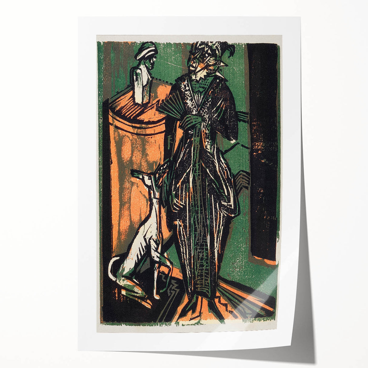 Expressionist Fashion Art – Kirchner’s Needlework Salon Wall Print