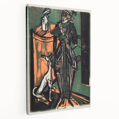 Expressionist Fashion Art – Kirchner’s Needlework Salon Wall Print