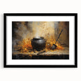 Witch’s Cauldron Halloween Wall Decor - Mystical Oil Painting