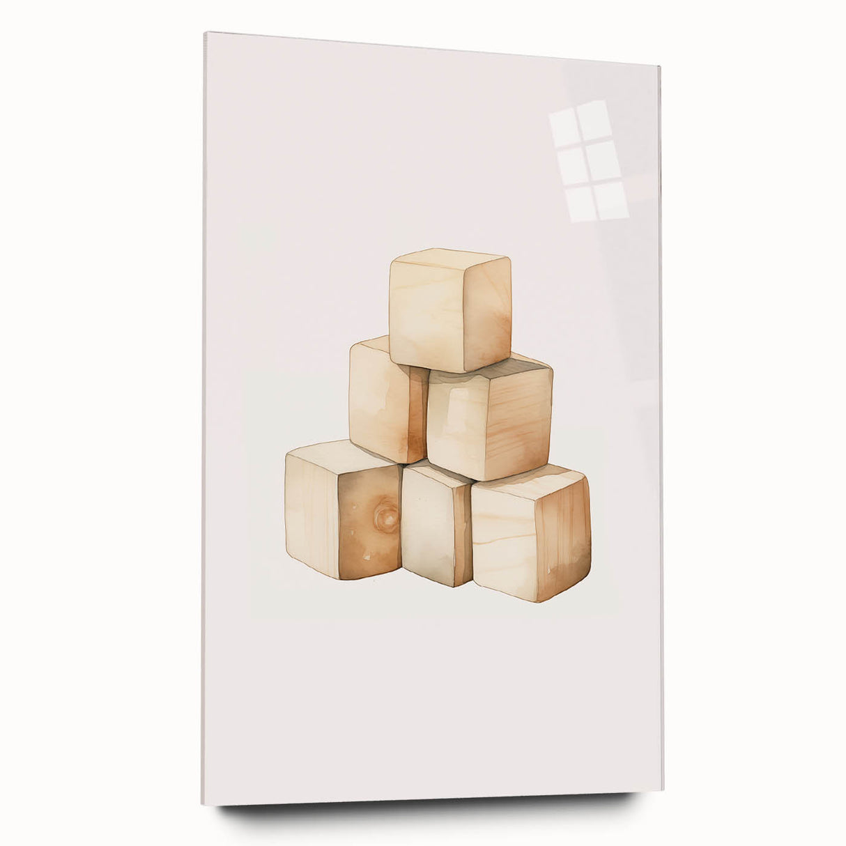 Wooden Toy Blocks Nursery Wall Art – Baby Room Decor Prints