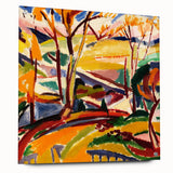 Modern Wall Art Print - Abstract Valley Scene - Contemporary Decor Piece