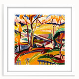 Modern Wall Art Print - Abstract Valley Scene - Contemporary Decor Piece