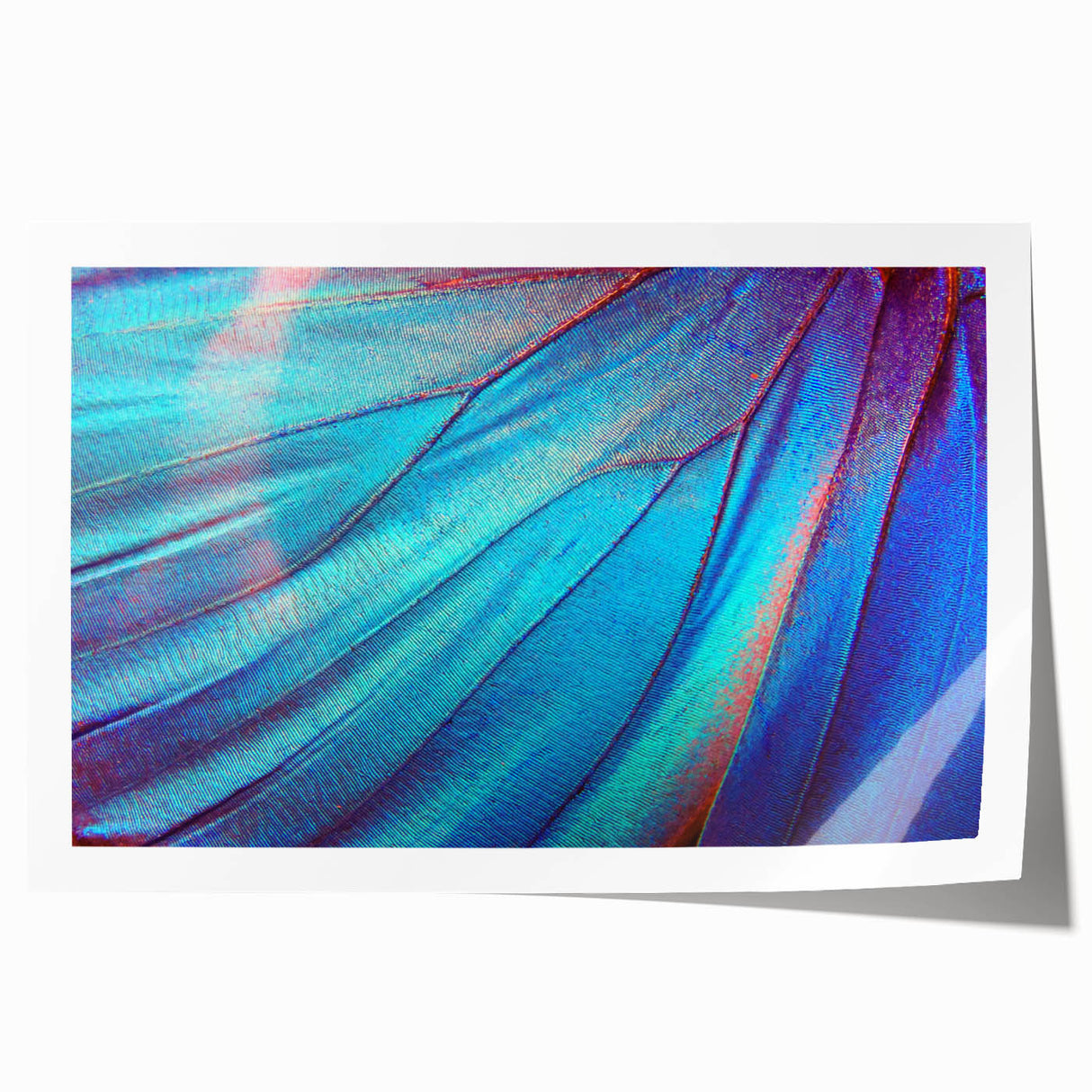 Close-up image of green leaves on a rolled print, ideal for art wall dining room or classy bathroom decor.
