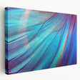 Close-up of green leaves on a large stretched canvas, suitable for kitchen wall art.