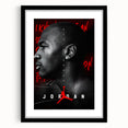 Fiery Passion Pop Art Wall Art – Bold Black, Red, and White Canvas