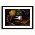Rustic Italian Kitchen Art – Garlic, Eggplant & Citrus Wall Print