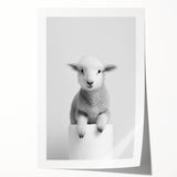 Bathroom Picture Frames - Minimalist Lamb Wall Decor for Modern Spaces