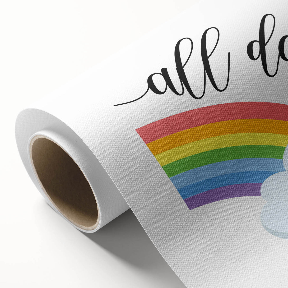 All Day Rainbow Wall Art - Kids Inspirational Playroom Decor