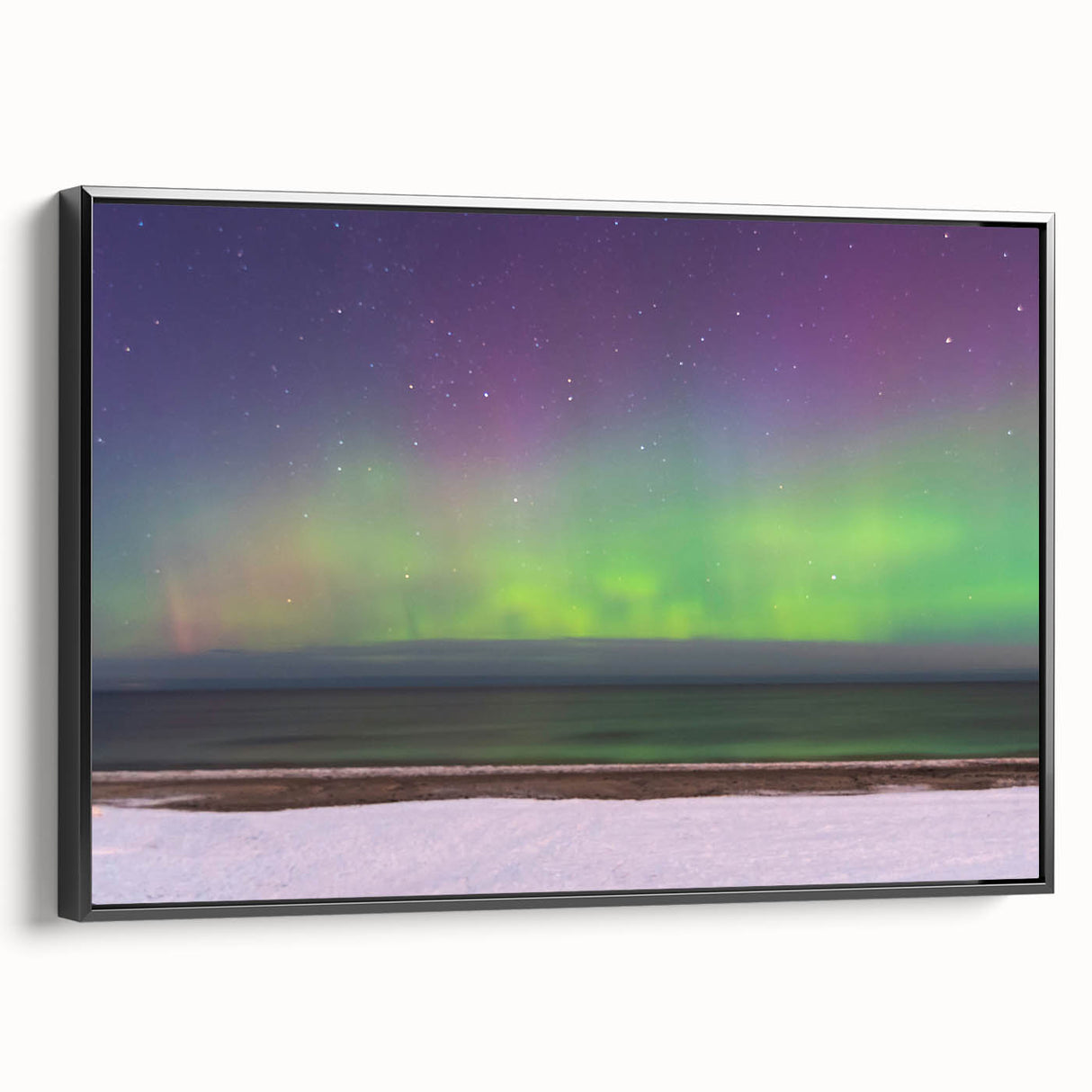 Black and white framed canvas of a vintage European landscape, ideal for bedroom wall decor.