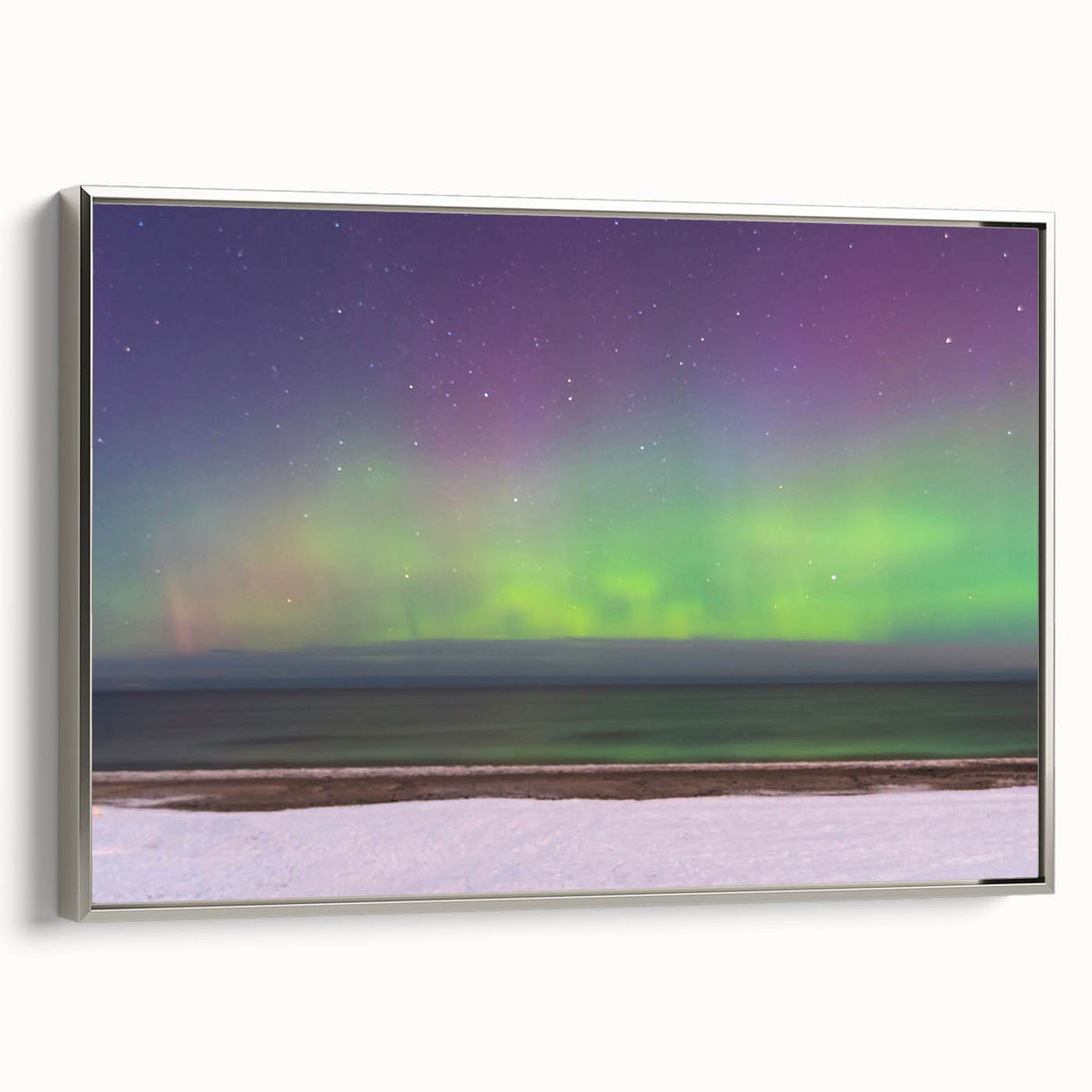 Landscape art painting of a European scenery in Latvia, featuring vibrant hues on framed canvas, ideal for living room decor.