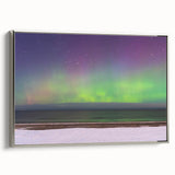 Landscape art painting of a European scenery in Latvia, featuring vibrant hues on framed canvas, ideal for living room decor.