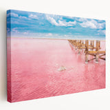 Large canvas print of a Yucatan, Mexico scenery in vibrant colors, suitable for kitchen wall art.