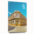 Acrylic print of a Bolivian landscape, featuring soft earth tones, ideal for bedroom or dining room decor.