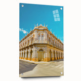 Acrylic print of a Bolivian landscape, featuring soft earth tones, ideal for bedroom or dining room decor.