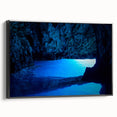 Black and white framed canvas of a vintage-style Brazilian landscape, ideal for bedroom wall decor.