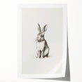 Extra large rolled print depicting a winter floral scene in muted blue and white tones, ideal for dining room wall art.