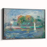 Impressionist Landscape Art – Vineyard Hills at Sunset