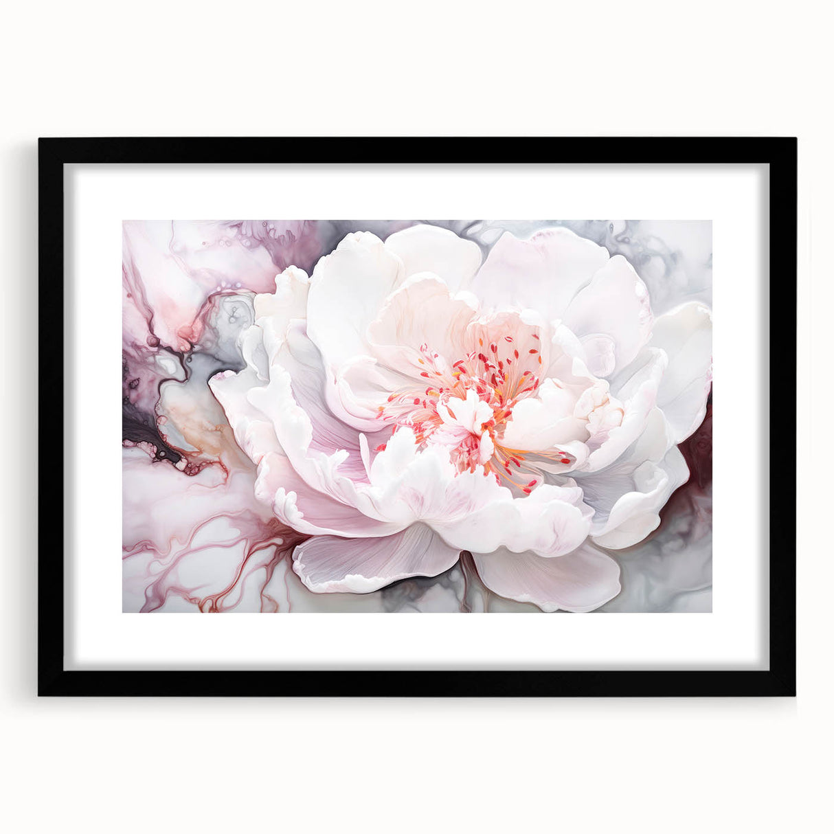 Soft Bloom Elegance - Modern Living Room Canvas Wall Art