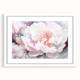 Soft Bloom Elegance - Modern Living Room Canvas Wall Art