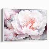 Soft Bloom Elegance - Modern Living Room Canvas Wall Art