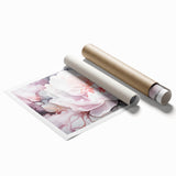 Soft Bloom Elegance - Modern Living Room Canvas Wall Art