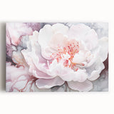 Soft Bloom Elegance - Modern Living Room Canvas Wall Art