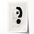 Abstract minimalist wall art print showcasing soft pastel colors and geometric shapes, elegantly rolled and packaged in a durable tube for safe shipping. Ideal for modern home decor.