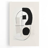 Abstract minimalist wall art on stretched canvas showcases soft pastel colors in a fluid design, perfect for modern home decor, adding elegance to any room.