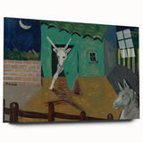 Expressionist Art - The Yard by Cyprián Majerník Wall Décor