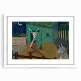 Expressionist Art - The Yard by Cyprián Majerník Wall Décor