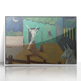Expressionist Art - The Yard by Cyprián Majerník Wall Décor