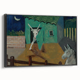 Expressionist Art - The Yard by Cyprián Majerník Wall Décor