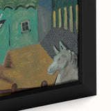 Expressionist Art - The Yard by Cyprián Majerník Wall Décor