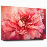 Fiery Bloom Elegance - Modern Living Room Canvas Wall Art