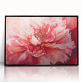 Fiery Bloom Elegance - Modern Living Room Canvas Wall Art