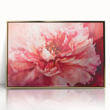 Fiery Bloom Elegance - Modern Living Room Canvas Wall Art