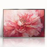 Fiery Bloom Elegance - Modern Living Room Canvas Wall Art