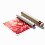 Fiery Bloom Elegance - Modern Living Room Canvas Wall Art