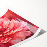 Fiery Bloom Elegance - Modern Living Room Canvas Wall Art
