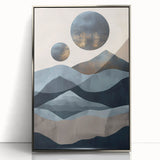 Framed abstract minimalist wall art featuring a silver acrylic design, showcasing geometric patterns and a sleek modern aesthetic, ideal for contemporary decor.