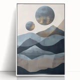 Framed abstract minimalist wall art in white acrylic, showcasing a sleek design that complements modern decor, ideal for enhancing contemporary living spaces.