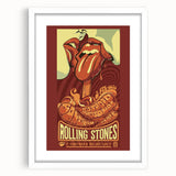 Retro Wall Art - Rolling Stones Concert Poster Santiago 2016
