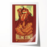 Retro Wall Art - Rolling Stones Concert Poster Santiago 2016