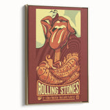 Retro Wall Art - Rolling Stones Concert Poster Santiago 2016